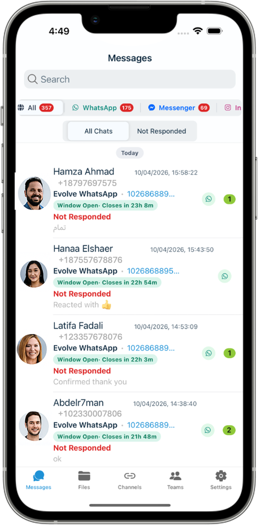 Digit-i mobile app - unified social inbox